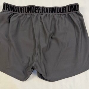Under Armour Women Heatgear Loose Fit Athletic‎ Shorts Gray SM athlesure sporty